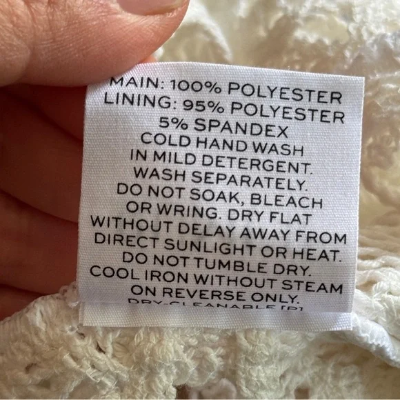 Revolve Rumer white crochet  beach cover up XS - Picture 10 of 10